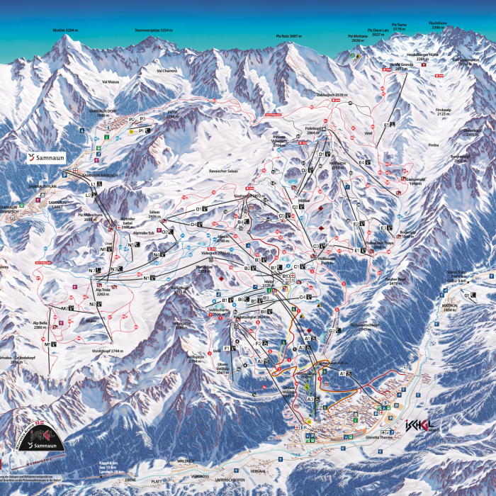 Skigebied Ischgl/Samaun